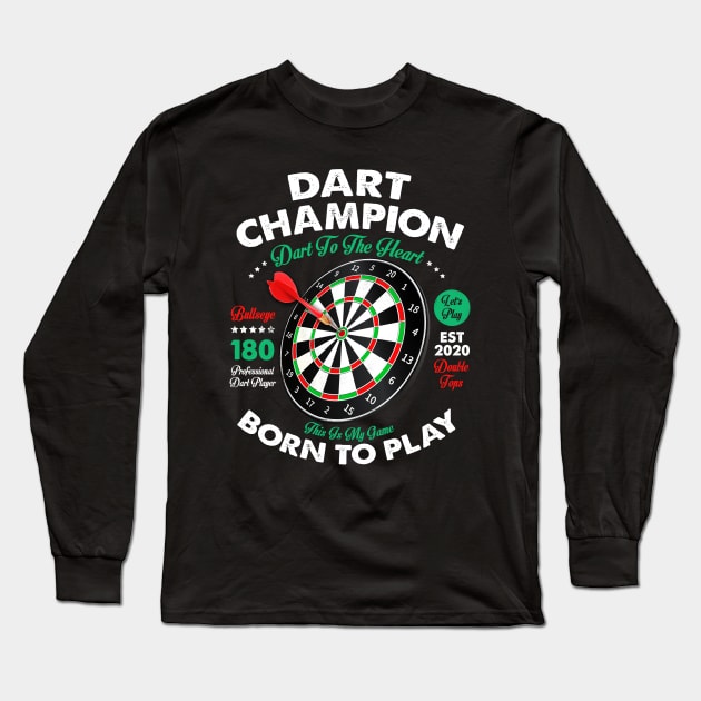 Dart Champion Long Sleeve T-Shirt by FerMinem